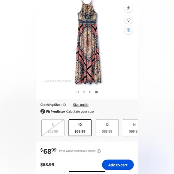 London Style Collection Maxi Dress NWT Size 10 - Picture 13 of 13